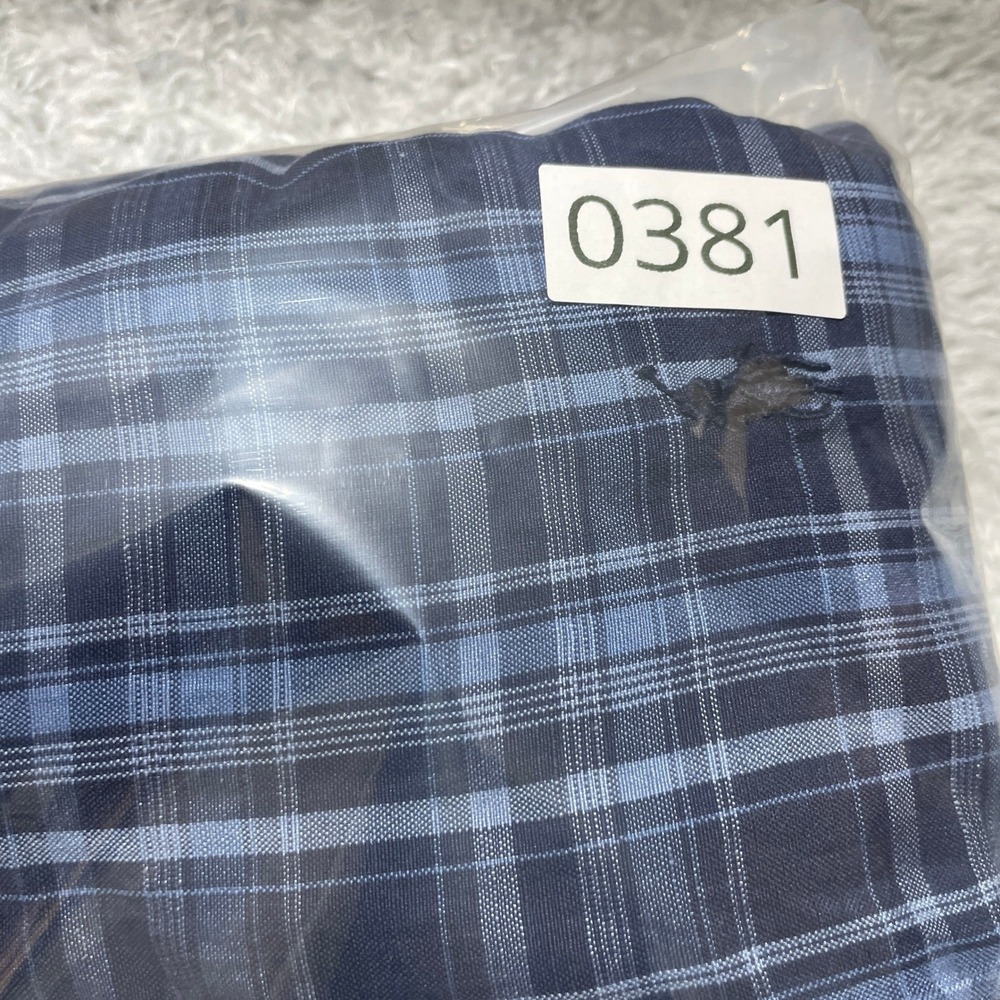 Ralph Lauren Mens Blue Plaid Custom Fit Button Down Shirt Long Sleeve Size S - Picture 8 of 8